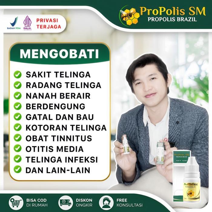 Obat Tetes Telinga Kotoran Keras, Penghancur Kotoran Telinga, Propolis