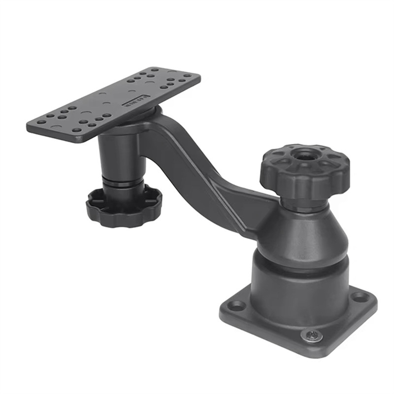 A74K-Fish Finder Mount With 6" Marine Arm- For Garmin, Humminbird, Lowrance Compatible Fishfinder