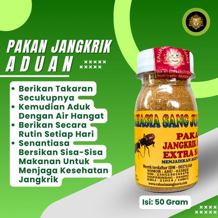 Pakan Jangkrik Aduan Extra Sadek Meningkatkan Otot Otot Jangkrik Aduan 50Gr