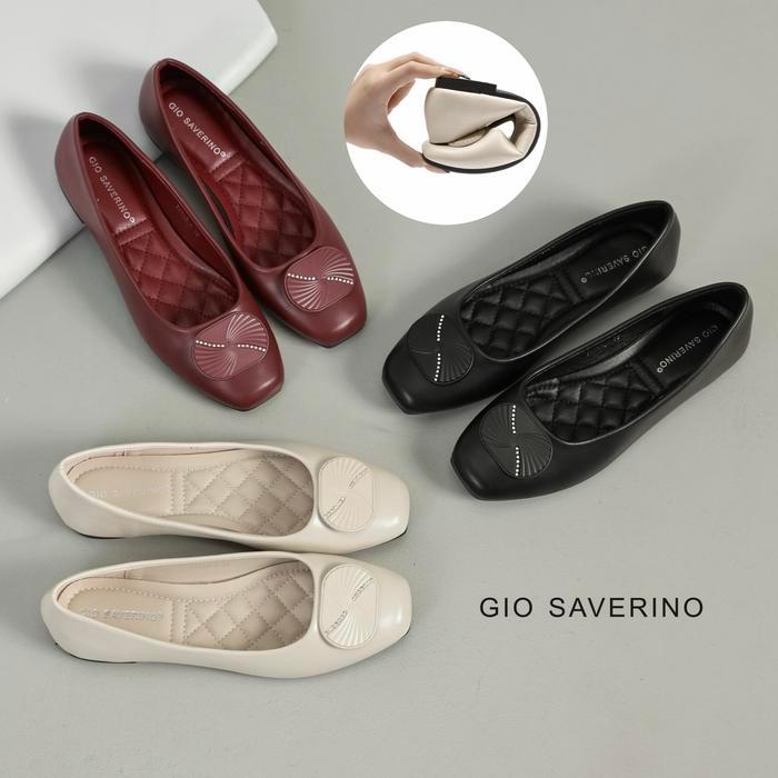 ORIGINAL Flat Shoes Wanita Gio Saverino Super Cantik READY STOCK