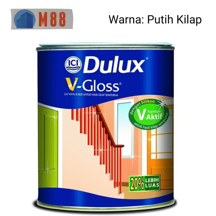 Cat DULUX V-GLOSS 1 Lt Putih Kilap( V Gloss) Kg