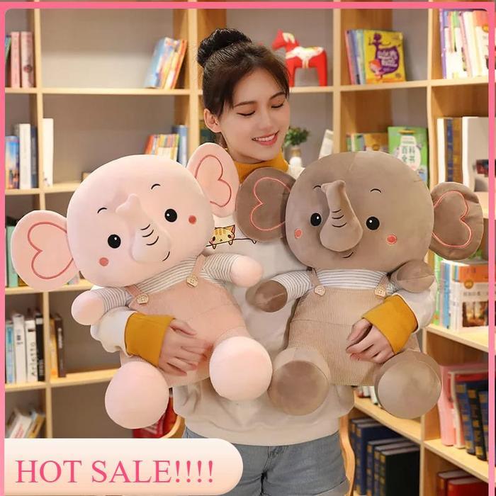 Miniso Toys - Boneka Gajah Pake Baju Ukuran 40 Cm Dolls Toys