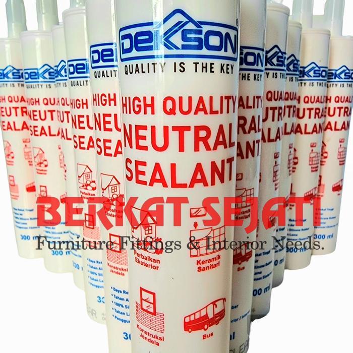 * Lem Sealant DEKKSON Neutral / DEKSON Netral Silicone Kaca BROWN COKLAT