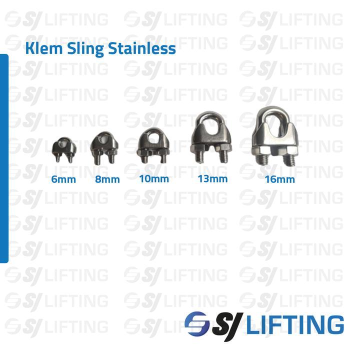 * Klem Sling Kuku Macan Stainless Steel 8mm