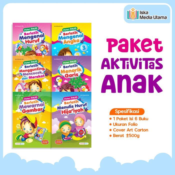 TERLARIS Iska Media Utama - [DAPAT 6] BUKU TK UNTUK PAUD USIA 3-4 TAHUN AKTIVITAS ANAK FULL COLOR