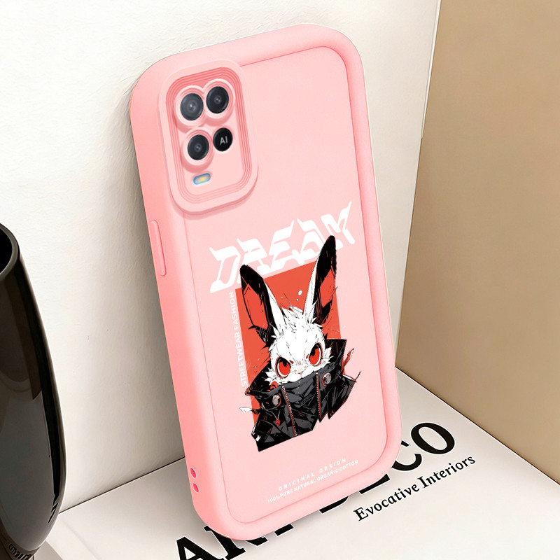 Casing Hp untuk OPPO A54 Case Kelinci yang buas Kasing silikon Cesing Anti Crack Tahan Banting Kesin