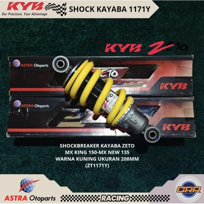 Sok Belakang Shockbreaker Kayaba Zeto Mx King 150 Mx New 135 Warna Kuning S Series With Adjuster