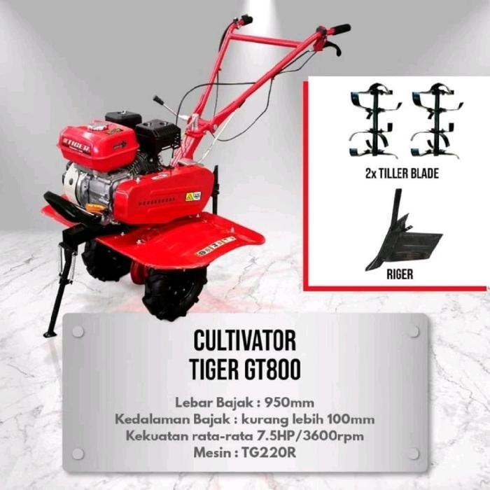 traktor mini tiger gt800 traktor bajak sawah dan kebun