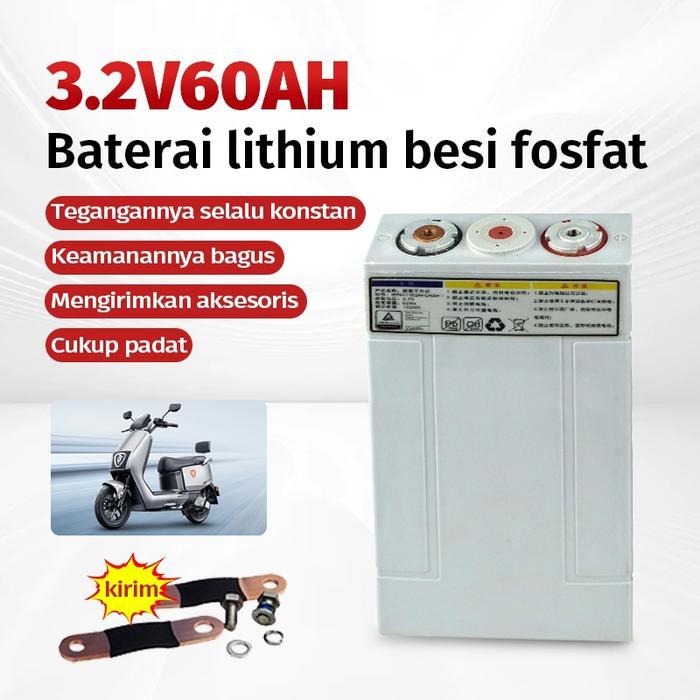 Baterai Lithium Fosfat 3.2V 200Ah Calb Lifepo4 3.2V 100Ah Baterai Lithium, Bms 4S 50Ah 60Ah Baterai