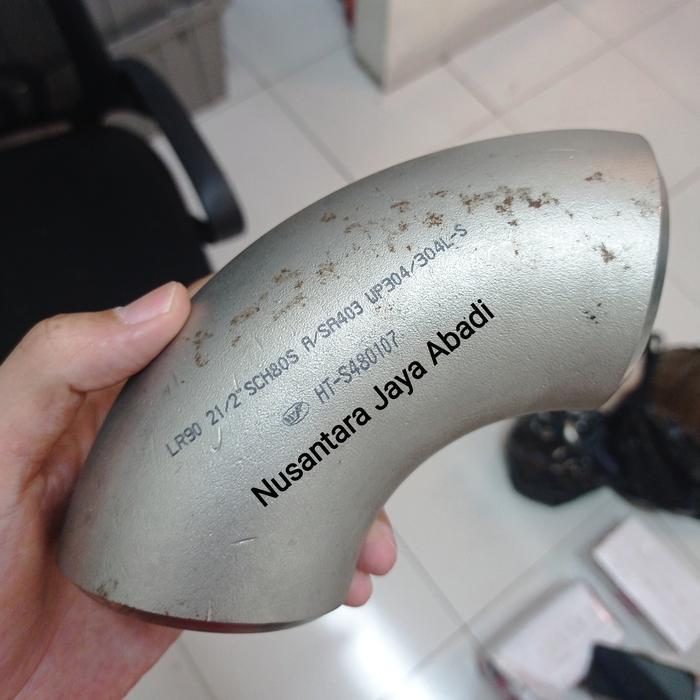 Ready Elbow Las Stainless SS 304 Sch 80 2 1/2 " inchi DN 65
