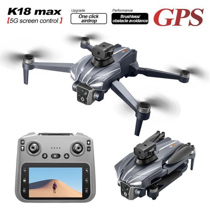New K18 MAX GPS Airdrop Drone Fishing Laser Obstacle Avoidance Optical Flow Rc Screen Remote Control