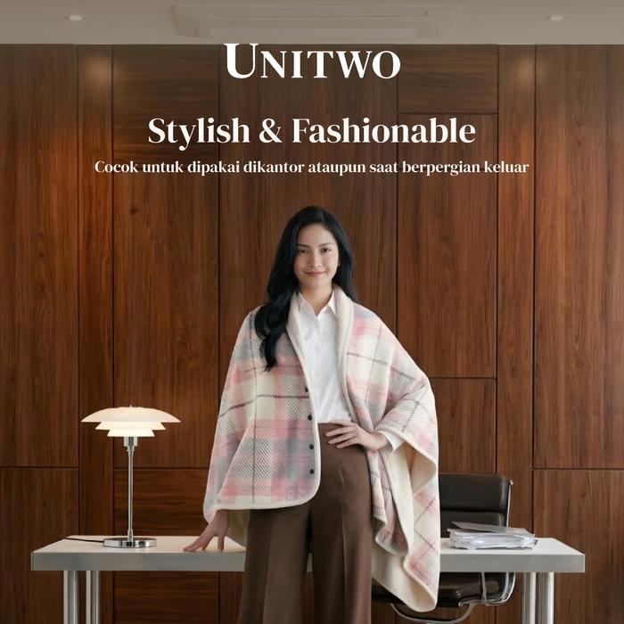 Unitwo Id Jamut [Special Blanket Jaket] Jaket Outer Selimut Flace Reversible Blanket Multifungsi