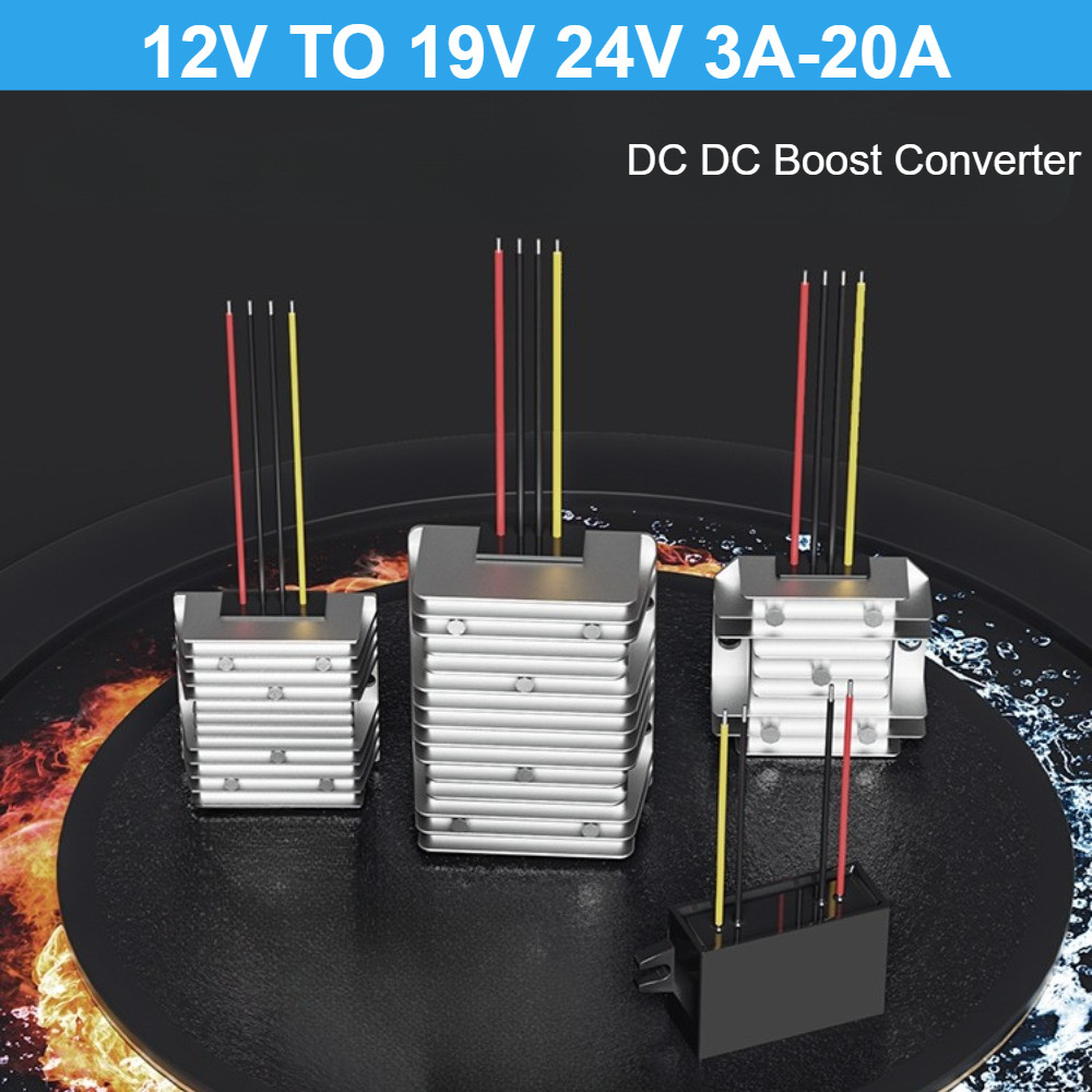 Booster 12V to 19V 24V Step-up DC DC Converter Stabilizer 12 Volt to 19 Volt 3A 5A 10A 15A 20A Car