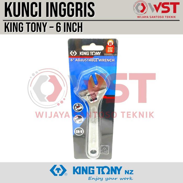 King Tony Kunci Inggris 6" 150mm / Adjustable Wrench 6inch KingTony