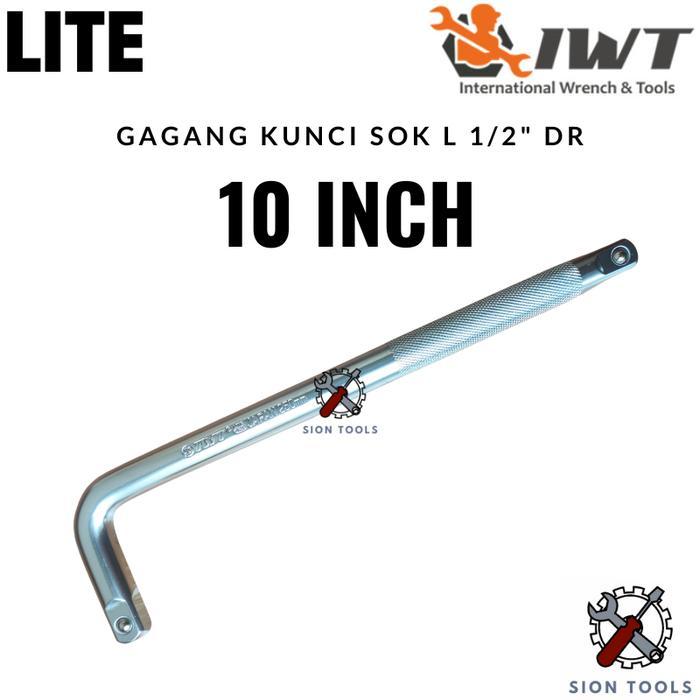 IWT LITE GAGANG KUNCI SOK L 1/2 INCH X 10 INCH / GAGANG KUNCI L ANTI SLIP L HANDLE