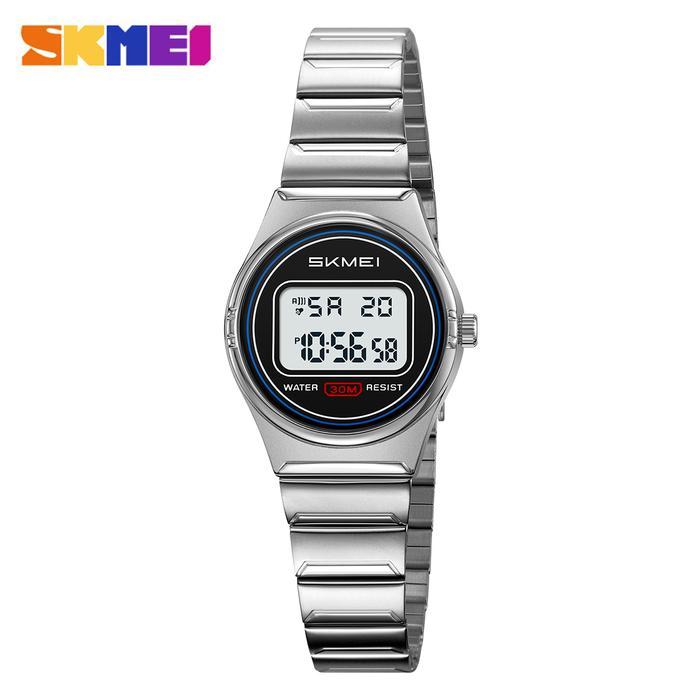 Jam Tangan Wanita Kecil Digital Tali Stainless SKMEI 2338