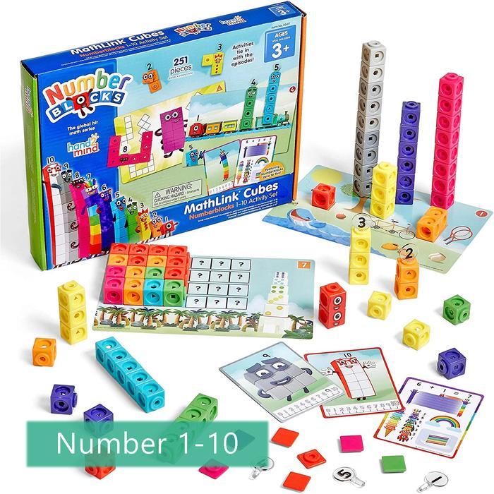 hand2mind MathLink Numberblocks 1-10 Activity Set, Mainan Edukatif