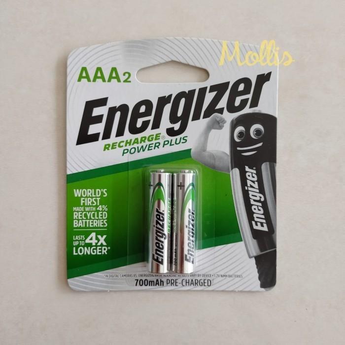 Baterai Energizer rechargeable power plus AAA isi 2