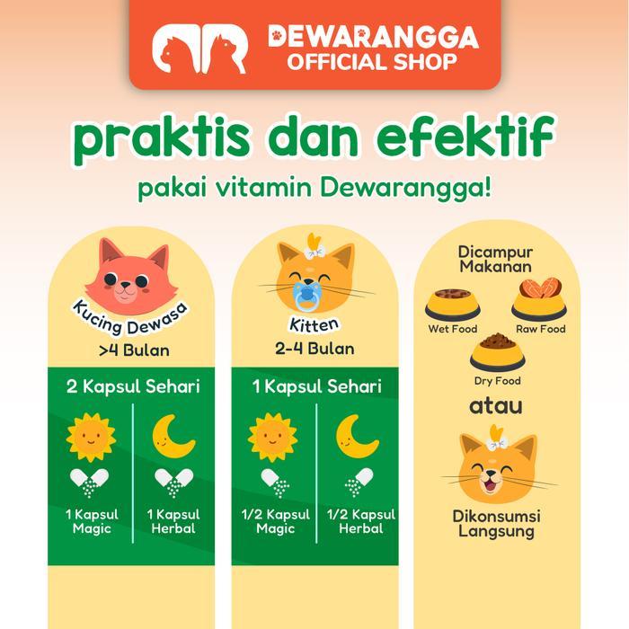 Dewarangga Paket Hamil & Menyusui Kucing - Magic White Herbs & Herbal Healing - Nutrisi Lengkap ASI