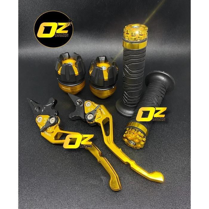 [ Variasi ] Handle Rem Nmax-Vario-Vixion Cnc + Hangdrip Jalu Ring + Jalu As Roda Depan - Warna Gold