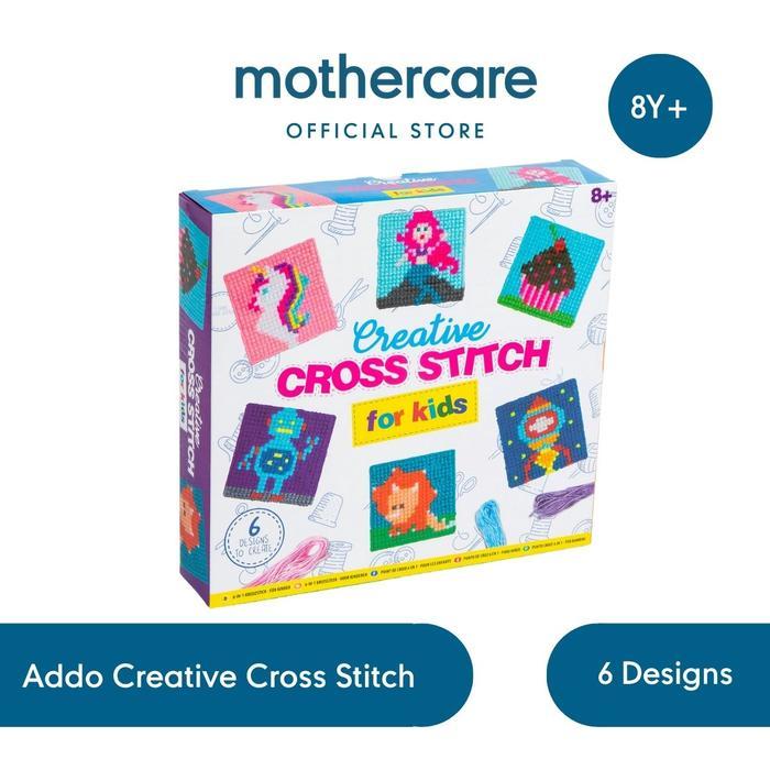 Addo Creative Cross Stitch - Mainan Kerajinan Menyulam Benang Anak