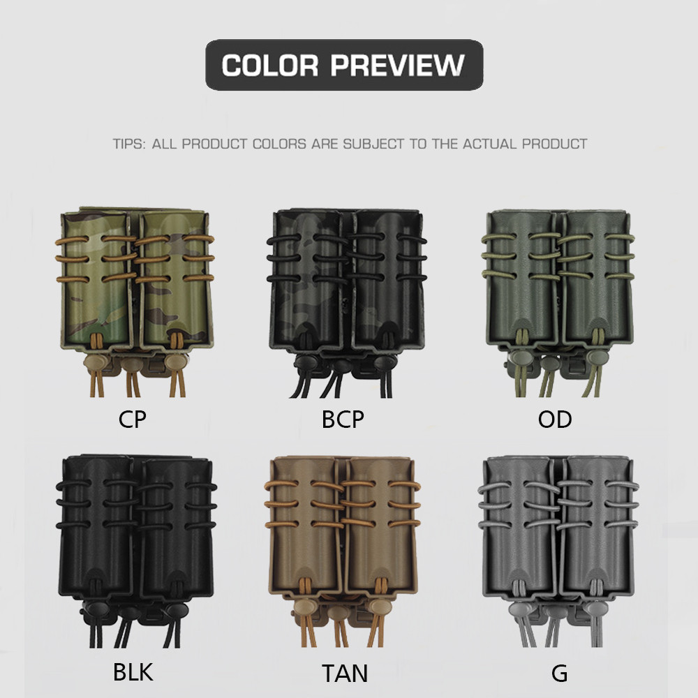 Fast 9Mm/5.56 Mag Pouch For M4 Ar15 Hk .223 Sig 45Cap Molle Tactical Waist Belt Airsoft Mag Case