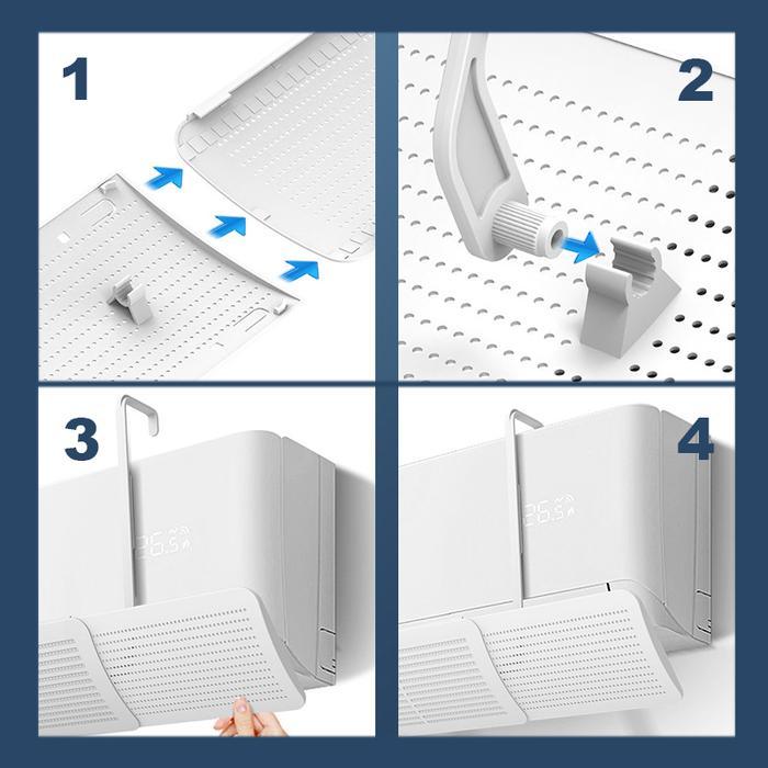 Cover Penghalang Penahan Hembusan Angin Ac Kamar Reflektor Ac Talang Ac 2Pk Terjamin