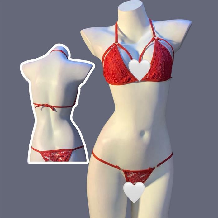 Bra Sexy Lingerie Bra Gstring Set Bikini Renda Transparan B053