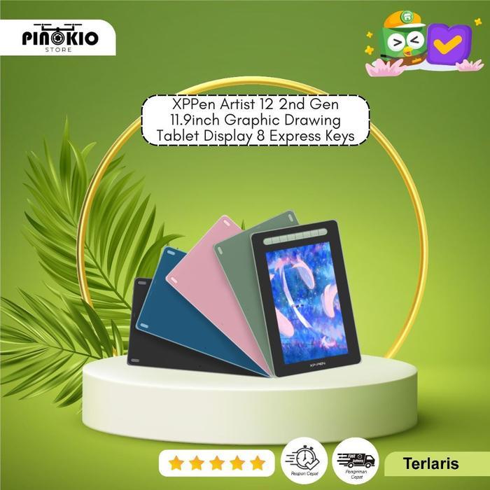 XPPen Artist 12 2nd Gen 11.9inch Graphic Drawing Tablet Display 8 Express Keys