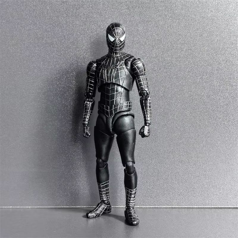 In Stock Ct Toys Spiderman Black Suit Version Tobey Maguire Symbiote Figure Spider-Man Anime Action