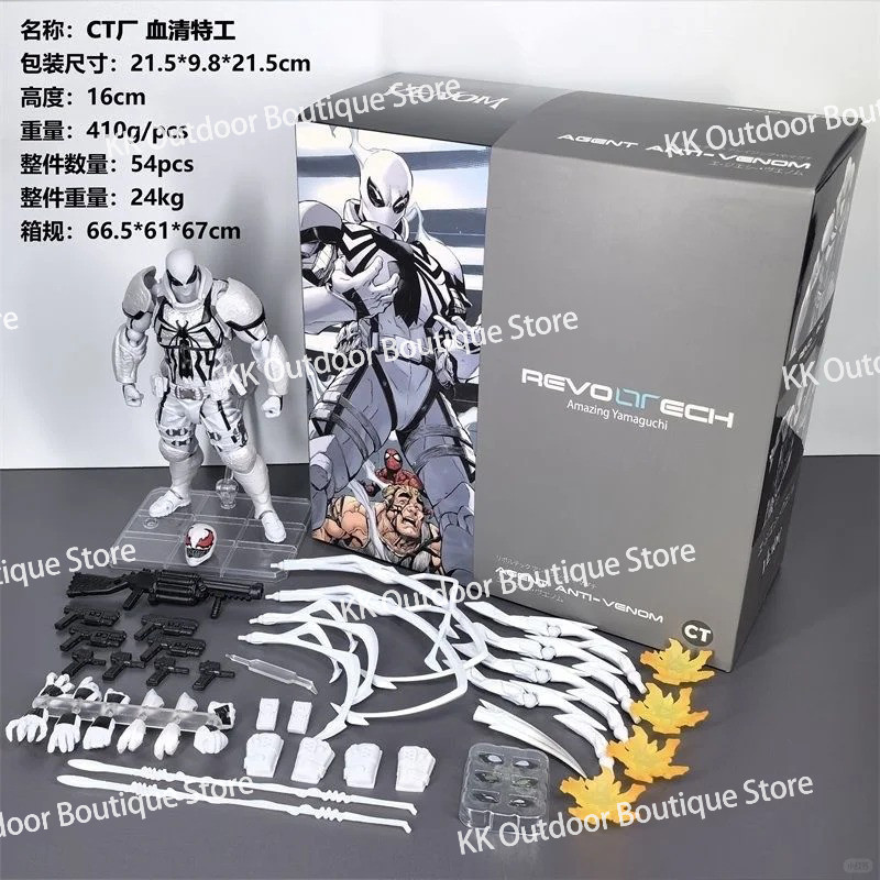 In Stock Ct Toys Agent Venom Amazing Yamaguchi Agent Anti Venom Spider Man Figure Spiderman Anime