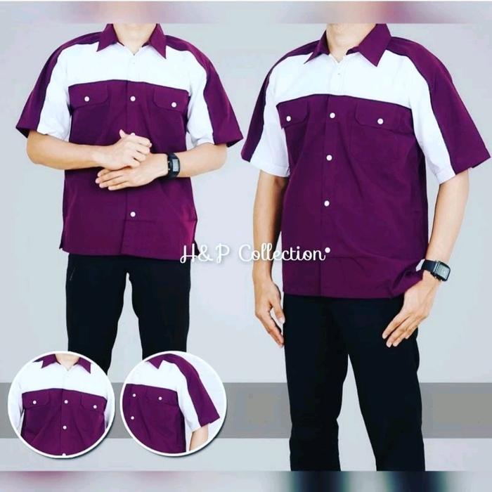 Rc Baju Seragam Kerja Merah Putih , Baju Seragam Biru Putih , Baju Seragam Kuning Putih , Baju