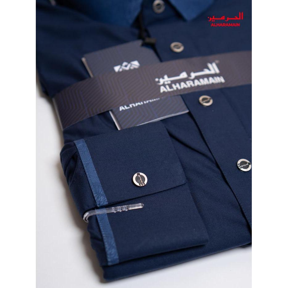 Al Haramain Jubah / Gamis Pria Remaja & Dewasa Premium (Igh 004) Navy Biru Muda Biru Kehijauan