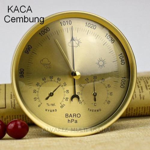 Barometer, Termometer, Hygrometer 3 In 1 Analog, Barometer Jarum, Baro Meter