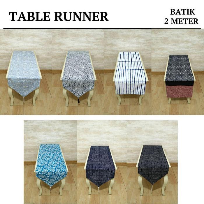 Table Runner / Taplak Meja Makan / Bed Runner Bordir Panjang 2 Meter