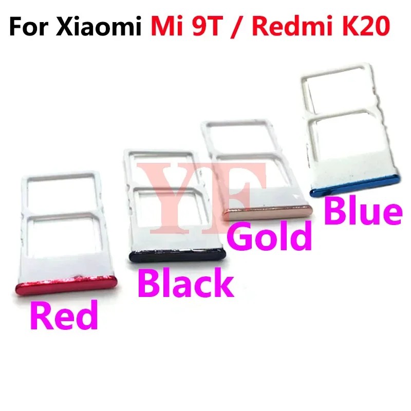 For Redmi K20 K20 Pro For Mi 9T Pro Sim Card Tray Holder Adapter Socket Repair Parts