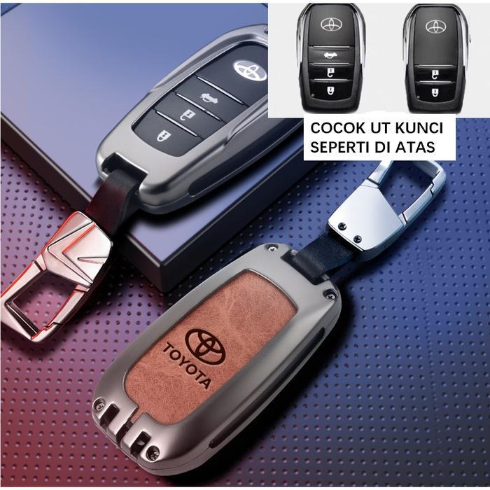 Cover Case Remote Keyless Mobil Toyota/Smart Key Leather Cover Toyota
