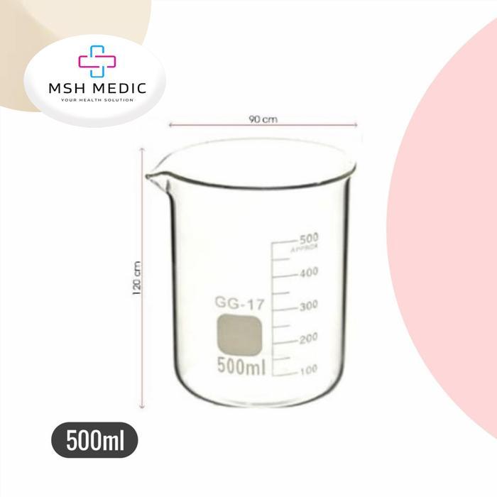 Gelas Ukur Kaca Measuring Kimia Glass Lab Beaker