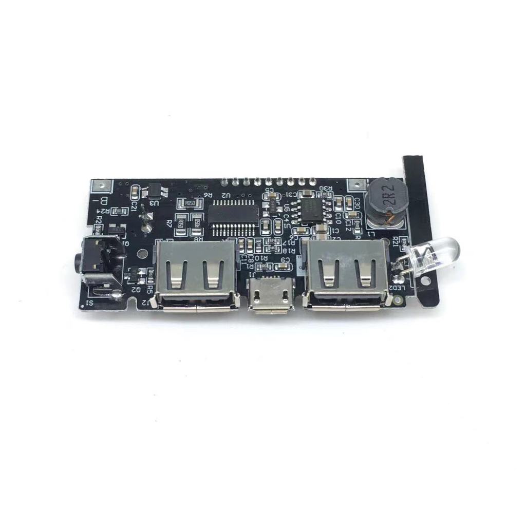 Dual USB 18650 Battery Charger PCB Power Module 5V 1A 2.1A Mobile Power Bank Accessories for Phone D