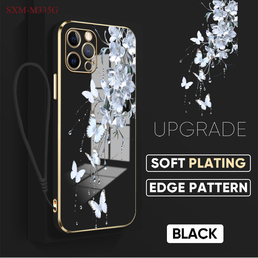 Casing Hp Untuk Samsung Galaxy M54 M15 M53 M34 M65 M33 5G Lokal Stock Lanyard Phone Case Cassing Kes