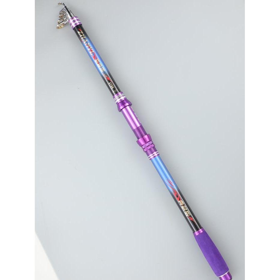 CALDARI Pancing Laut Fishing Rod Purple Joran Pancing Telescopic Rod Fly Carp Feeder Pesca Portable