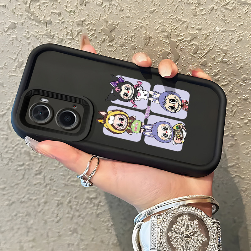 Casing Hp Untuk OPPO A36 OPPO A76 OPPO A96 Case Casing pola boneka lucu Cesing HP Kasing Kesing mata