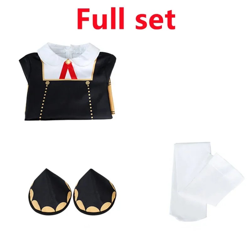 Kids Anime Spy Family Anya Forger Dress Uniform Cosplay Costume