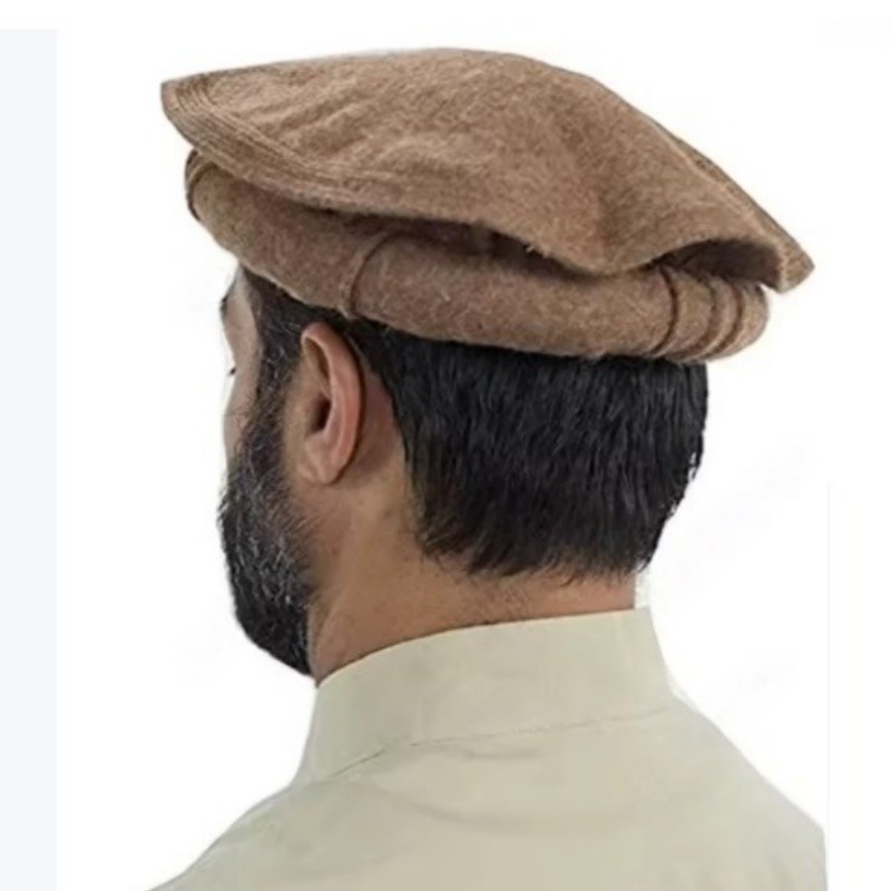 Afghan Pakul Traditional Afghani Handmade Hat Mens Tribal Chitrali Pakol Cap Peshawari Gift Wool