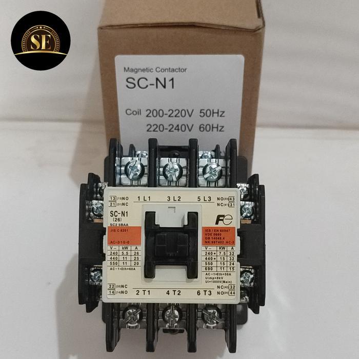 Magnetic Contactor Fuji SC-N1 Kontaktor fuji SCN1 SCN-1 Gratis Ongkir
