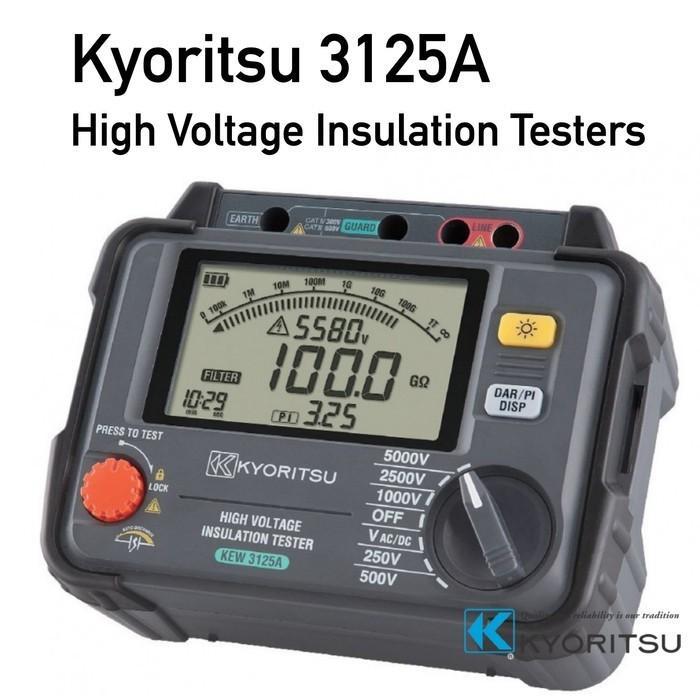 Kyoritsu 3125A High Voltage Insulation Testers / Megger 3125 - 3132A