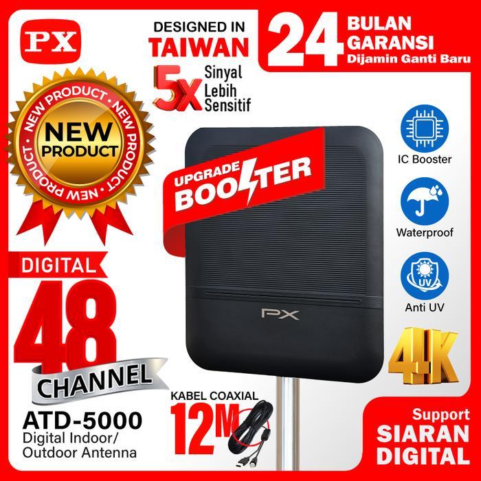 (COD) Antena TV Digital Indoor Outdoor Booster Antena TV Digital STB TV Digital Tabung Antena
