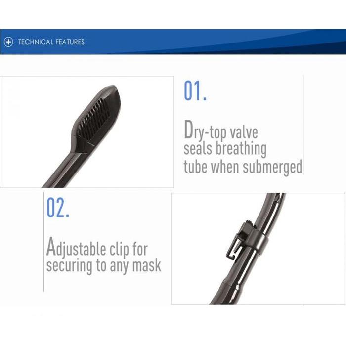 Combo Cressi MS F1 / Kacamata Cressi F1 + Snorkel Cressi Dry Snorkling