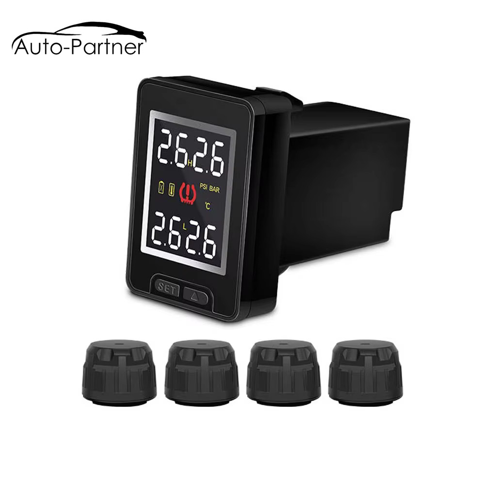 U912 Tpms Wireless Auto Car Tire Pressure Monitoring System With 4 External Sensors Lcd Monitor For