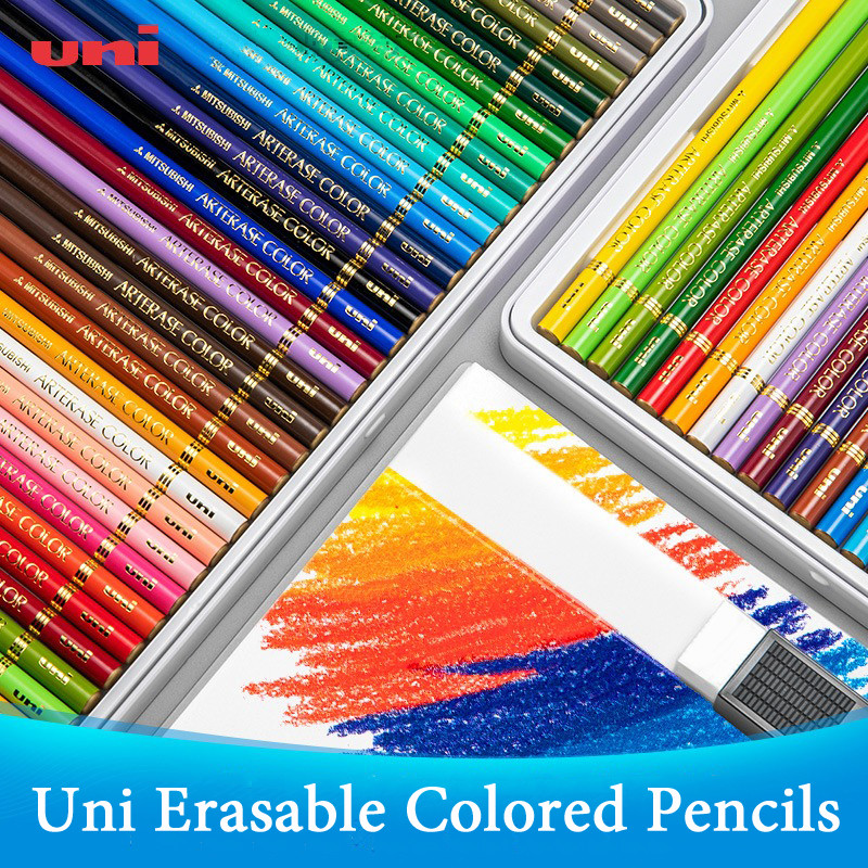 Mitsubishi Erasable Colored Pencil Kit Uni UAC Series Cedar Wood Shaft Drawing Illustration Art Pen